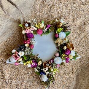 Colorful Floral Star Ornament